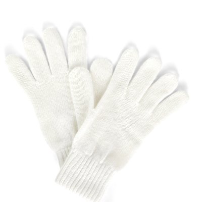Gloves - Gårda Tolmin Knitted Wool Mix Gloves (white)