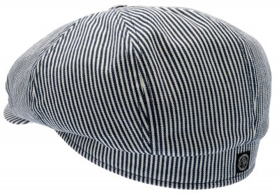 Flat cap - CTH Ericson Alan Candy Stripe (blue/white)