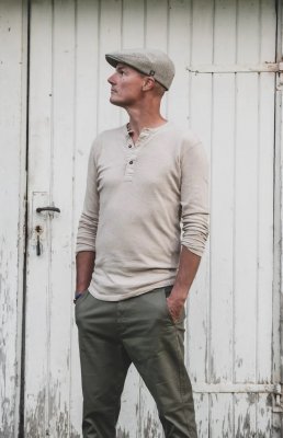 Flat cap - CTH Ericson Edward Pepita Ivy Cap (green/beige)