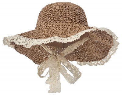 Straw Hat - Gårda Rosetta (brown)