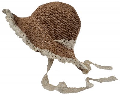 Straw Hat - Gårda Rosetta (brown)