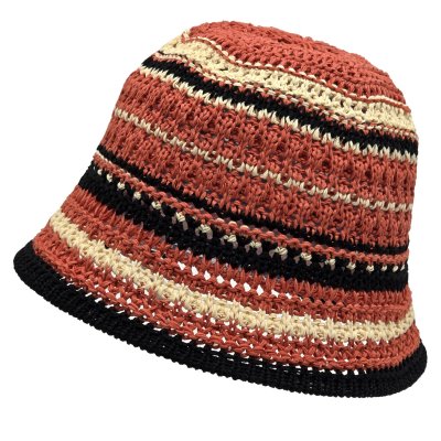 Hats - Gårda Adeje Knitted Bucket Hat (red/multi)