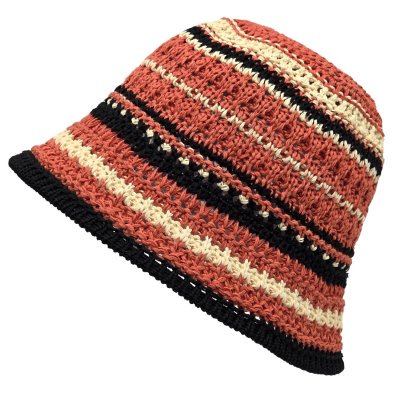 Hats - Gårda Adeje Knitted Bucket Hat (red/multi)