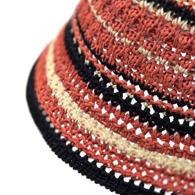 Hats - Gårda Adeje Knitted Bucket Hat (red/multi)