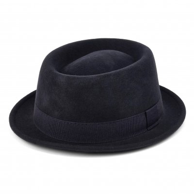 Hats - Gårda Asolo Pork Pie Wool Hat (blue)