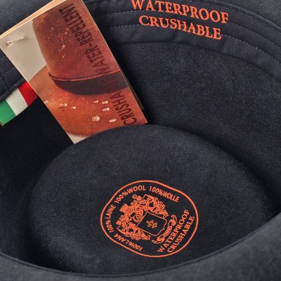 Hats - Gårda Asolo Pork Pie Wool Hat (blue)
