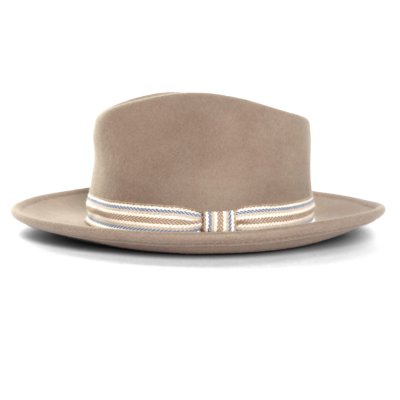 Hats - Gårda Belluno Crushable Wool felt Fedora (beige)