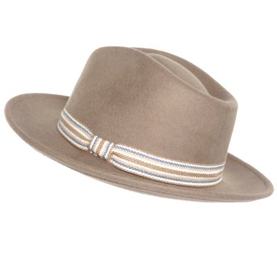 Hats - Gårda Belluno Crushable Wool felt Fedora (beige)