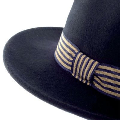 Hats - Gårda Belluno Crushable Wool felt Fedora (blue)
