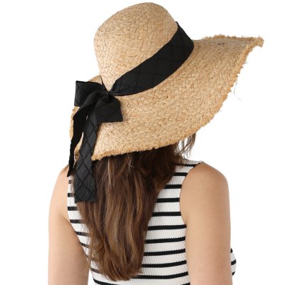 Straw Hat - Gårda Biarritz Sun Hat (nature/black)