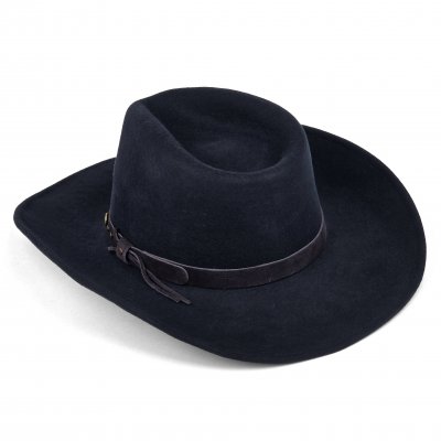 Hats - Gårda Bowmont Crushable Wool felt Western hat (blue)