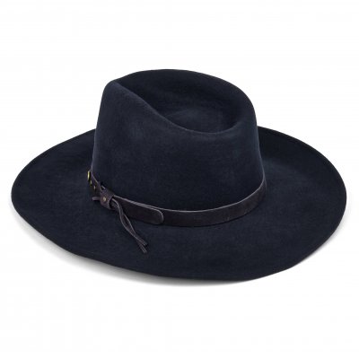 Hats - Gårda Bowmont Crushable Wool felt Western hat (blue)