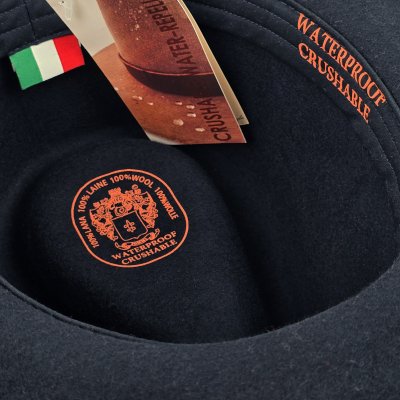 Hats - Gårda Bowmont Crushable Wool felt Western hat (blue)