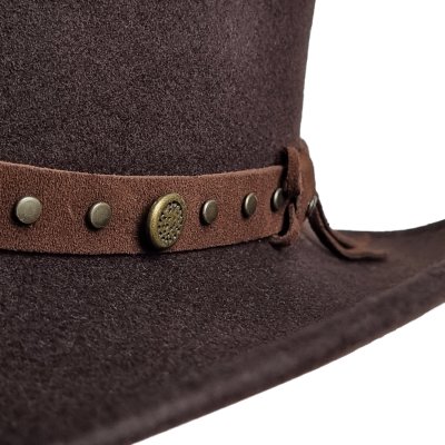 Hats - Gårda Bowmont Crushable Wool felt Western hat (brown)