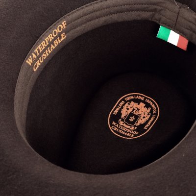 Hats - Gårda Bowmont Crushable Wool felt Western hat (brown)