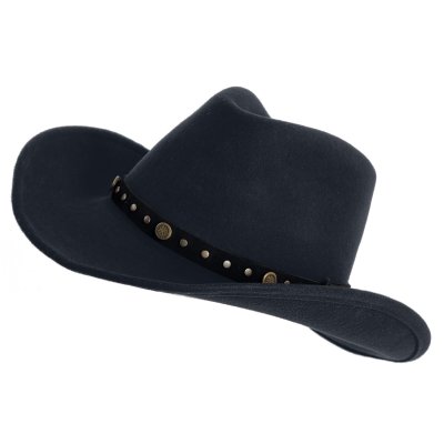 Hats - Gårda Bowmont Crushable Wool felt Western hat (black)