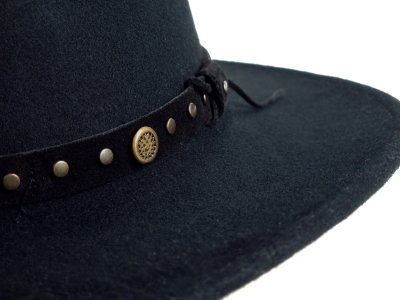 Hats - Gårda Bowmont Crushable Wool felt Western hat (black)
