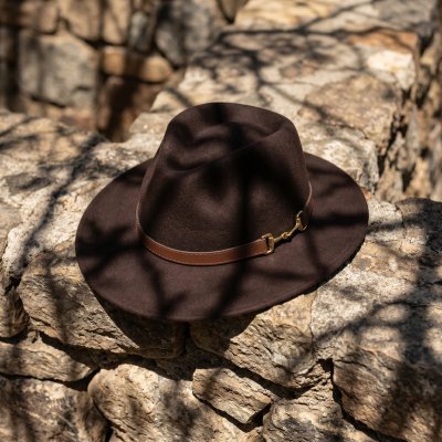 Hats - Gårda Braga Wool felt Fedora (brown)