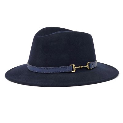 Hats - Gårda Braga Wool felt Fedora (navy)