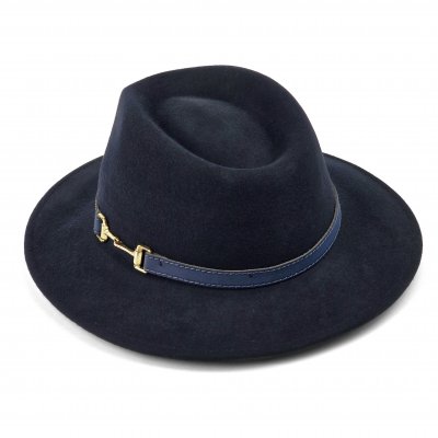 Hats - Gårda Braga Wool felt Fedora (navy)