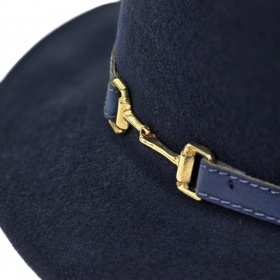Hats - Gårda Braga Wool felt Fedora (navy)
