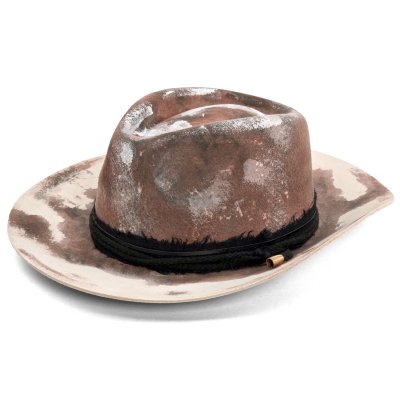 Hats - Gårda Buchanan Distressed Fedora (brown)