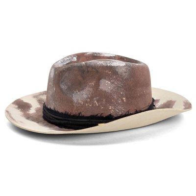 Hats - Gårda Buchanan Distressed Fedora (brown)