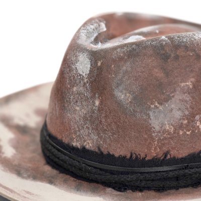 Hats - Gårda Buchanan Distressed Fedora (brown)