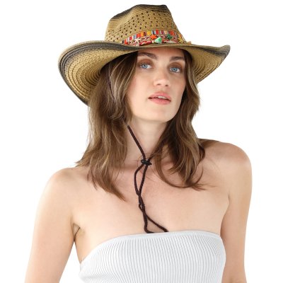 Straw Hat - Gårda Cassis Western Hat (brown)