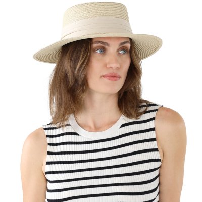 Straw Hat - Gårda Corfu Gambler (beige/pink)