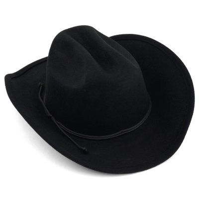 Hats - Gårda Dubois Wool Felt Cowboy (black)