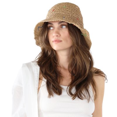 Straw Hat - Gårda Florence Bucket hat (nature)