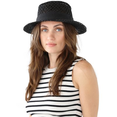 Straw Hat - Gårda Granada Sun Hat (black)