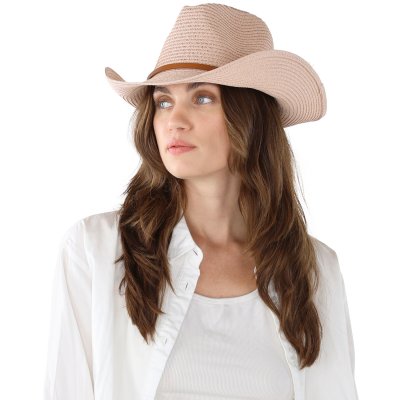Straw Hat - Gårda Kos Western Hat (pink)