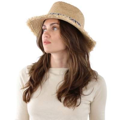 Straw Hat - Gårda Lanzarote Fedora (nature/blue)