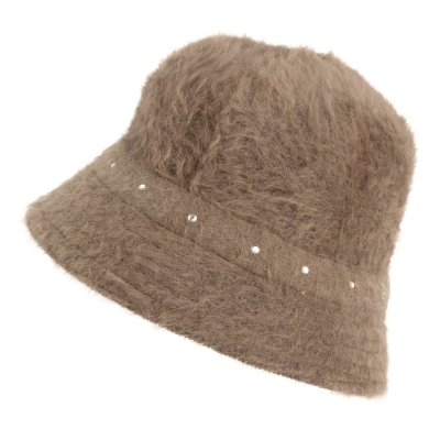 Hats - Gårda Liskeard Angora Bucket Hat (brown)