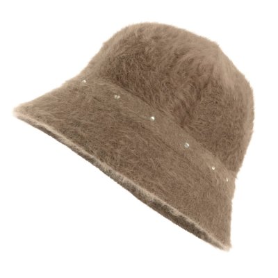 Hats - Gårda Liskeard Angora Bucket Hat (brown)