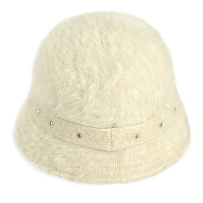 Hats - Gårda Liskeard Angora Bucket Hat (white)
