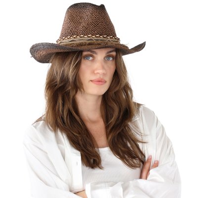 Straw Hat - Gårda Malaga Western Hat (brown)