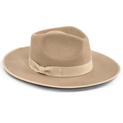 Hats - Gårda Mapleton Wide brimmed Fedora (beige)