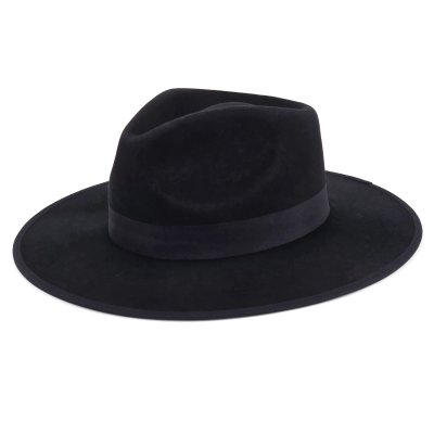 Hats - Gårda Mapleton Wide brimmed Fedora (black)