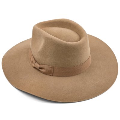 Hats - Gårda Marcola Wide brimmed Fedora (beige)