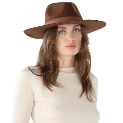 Hats - Gårda Marcola Wide brimmed Fedora (brown)