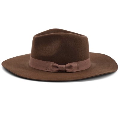 Hats - Gårda Marcola Wide brimmed Fedora (brown)