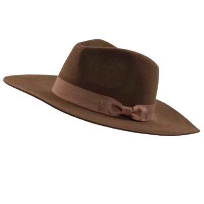 Hats - Gårda Marcola Wide brimmed Fedora (brown)