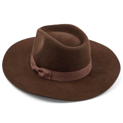 Hats - Gårda Marcola Wide brimmed Fedora (brown)