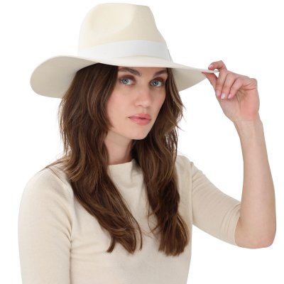 Hats - Gårda Marcola Wide brimmed Fedora (white)