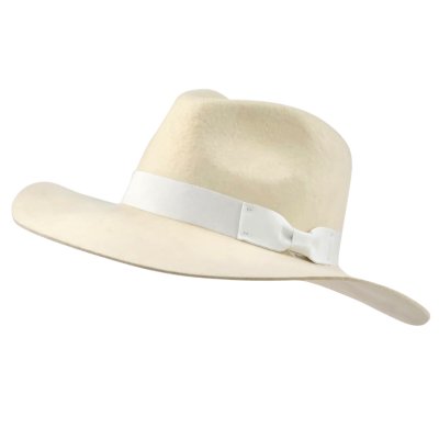 Hats - Gårda Marcola Wide brimmed Fedora (white)