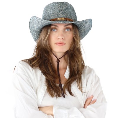 Straw Hat - Gårda Marseille Western Hat (blue)