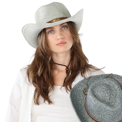 Straw Hat - Gårda Marseille Western Hat (green)